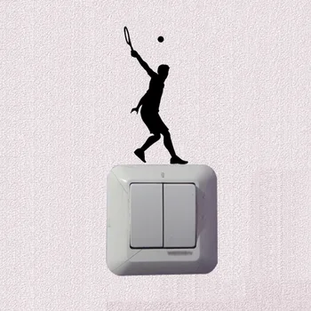 

Tennis Serve Sport Light Switch Sticker Decor Vinyl Wall Decal 5WS1179