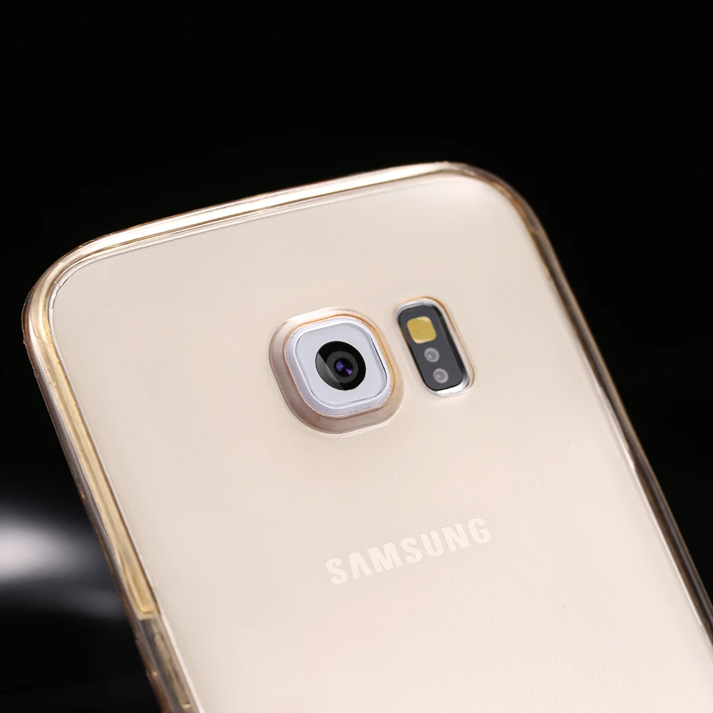 NOTOW Передний + задний Мягкий ТПУ Прозрачный 360 Полный чехол для Samsung Galaxy S6 Edge/S6 Edge