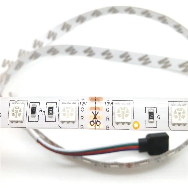Светодиодные ленты 5050 DC12V 60 Светодиодный/м, 5 м 300 светодиодный гибкий светодиодный светильник RGB 5050 Светодиодные ленты