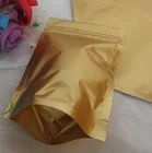 

Stand up Golden opaque sealed foil pouch pull bone ornaments Food and Drug Packaging Zipper bag 22*29 free shipping