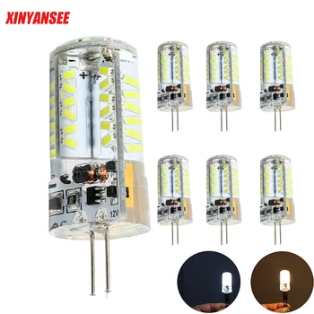

6 pcs/lot LED Mini G4 Bulb Corn Light AC / DC 12V 3014 SMD Cool White / Warm White LED Bulb Replaces 40W Halogen Lamp