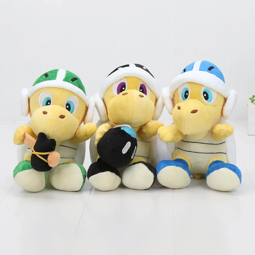 3pcs set Super Mario plush font b Toys b font 18cm Super Mario Bros Koopa Troopa
