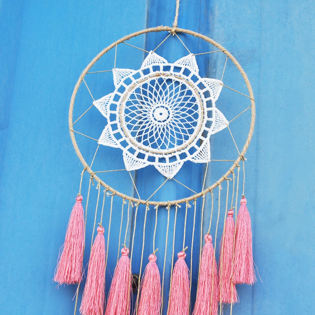 Handmade Ombre Dream Catcher Indian Style Feather Pendant Dreamcatcher Creative Car Hanging kids Room Decorations For Home|decorations for