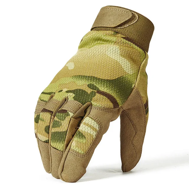 S. ARCHON военные камуфляжные тактические боевые перчатки мужские армейские Мультикам мотоциклетные перчатки полный палец стрельба Боевая рукавица - Цвет: CP