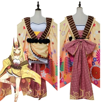 

FGO Fate Grand Order Cosplay Costume Berserker Ibaraki Doji Cosplay Costume Kimono Adult Women Girls Halloween Carnival Costumes