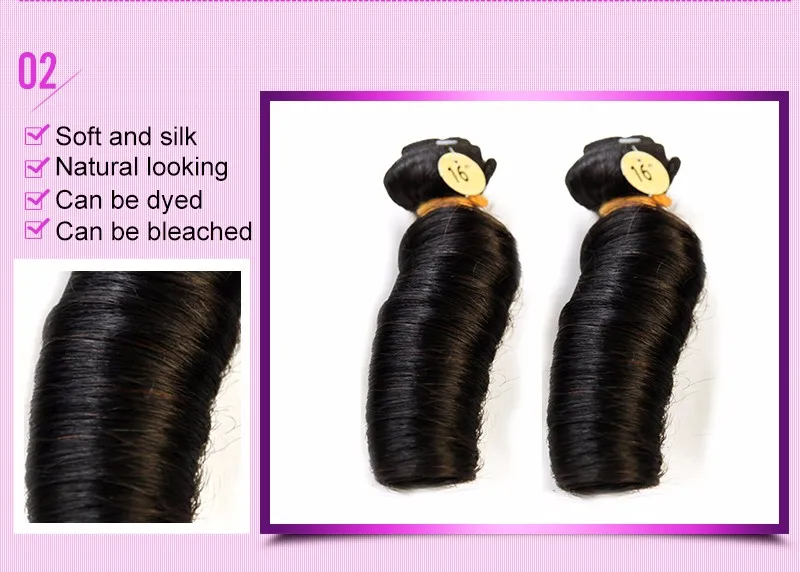 Brazilian Bouncy Curly Hair 3 Bundles 100% Human Hair Weave Bundles Alimice Non Remy Hair Extensions Natural Color Hair Weaving (10)
