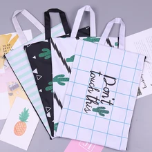 Холст A4 большой емкости кактус Сумка для документов Бизнес Портфель для хранения файлов папка для бумаг канцелярские товары студенческий подарок