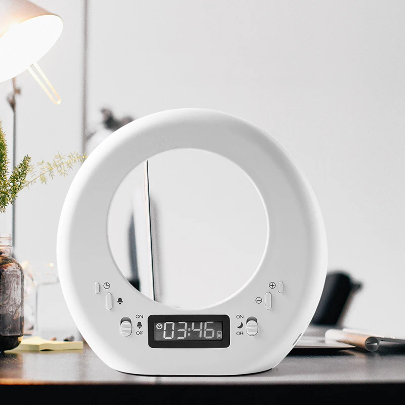 

Creative Moon Night Light Alarm Clock Children Creative Pupils With Mute Bedroom Bedside Female Male Multi-function Electronic