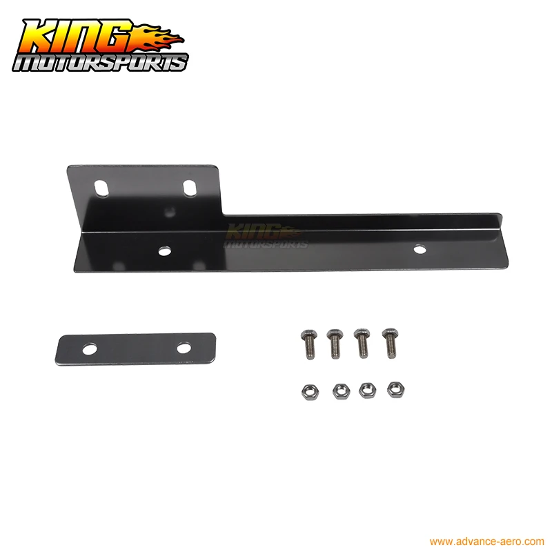 Black Front Bumper License Plate Relocator Bracket Holder JDM Bar for Lexus