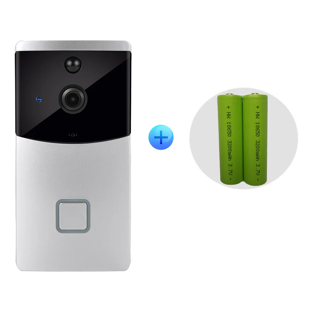 CUSAM Smart Wireless WiFi Video Doorbell 720P HD Camera Door Phone Intercom Two Way Audio Night Vision Motion Sensor Battery 