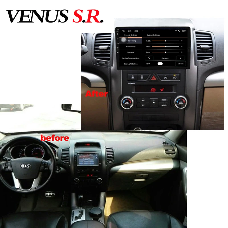 Flash Deal VenusSR Android 8.1 2.5D car dvd for KIA Sorento Radio 2009-2012 multimedia headunit GPS gps navigation 5