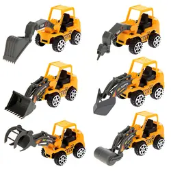 Лидер продаж 6 шт./компл. детский мини-автомобиль игрушки много автомобиля комплекты Развивающие игрушки инженерных модель автомобиля для