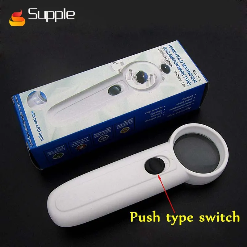 

Supple Original High Definition 15X Handheld Magnifier With LED lamp for mobile phone repair LCD Screen Repairing Tools