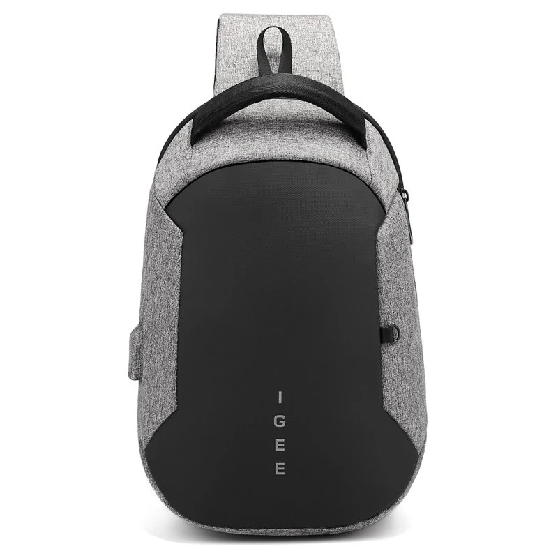 Многофункциональный Crossbody сумки Для мужчин зарядка через usb груди пакет короткой поездки посланники Груди Сумка водоотталкивающая сумка мужской