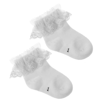 

Newborn Baby Cotton Socks Lace Ripple Socks for Princess Girls Infant Babe Children Socks