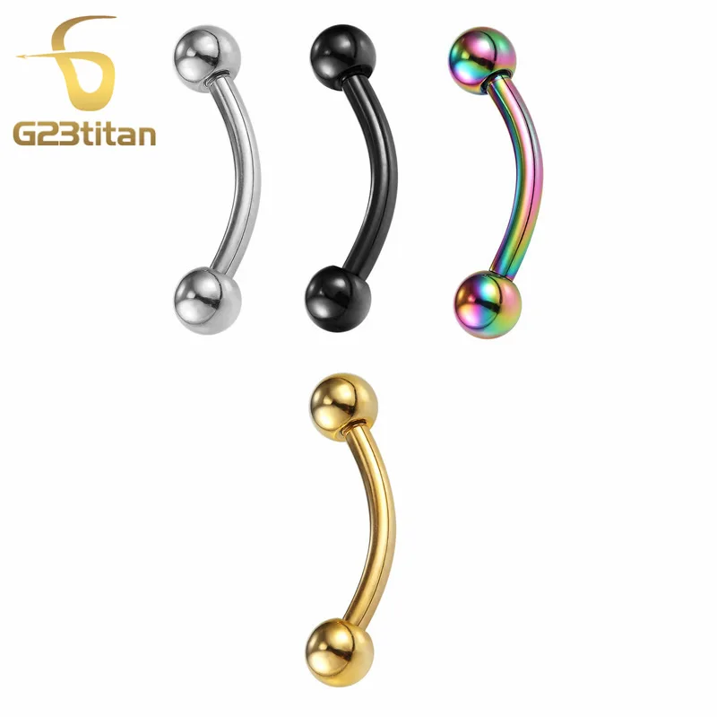 

G23titan 100% titanium G23 Body Jewelry Eyebrow Navel Tongue Piercing Ring SGS Certification