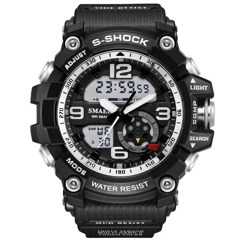 

New Sport Super Cool Men's Quartz Digital Watch Men G Style Sports Watches Luxury Brand LED Military 50M Waterproof Wristwatches