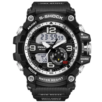 

New Sport Super Cool Men's Quartz Digital Watch Men G Style Sports Watches Luxury Brand LED Military 50M Waterproof Wristwatches