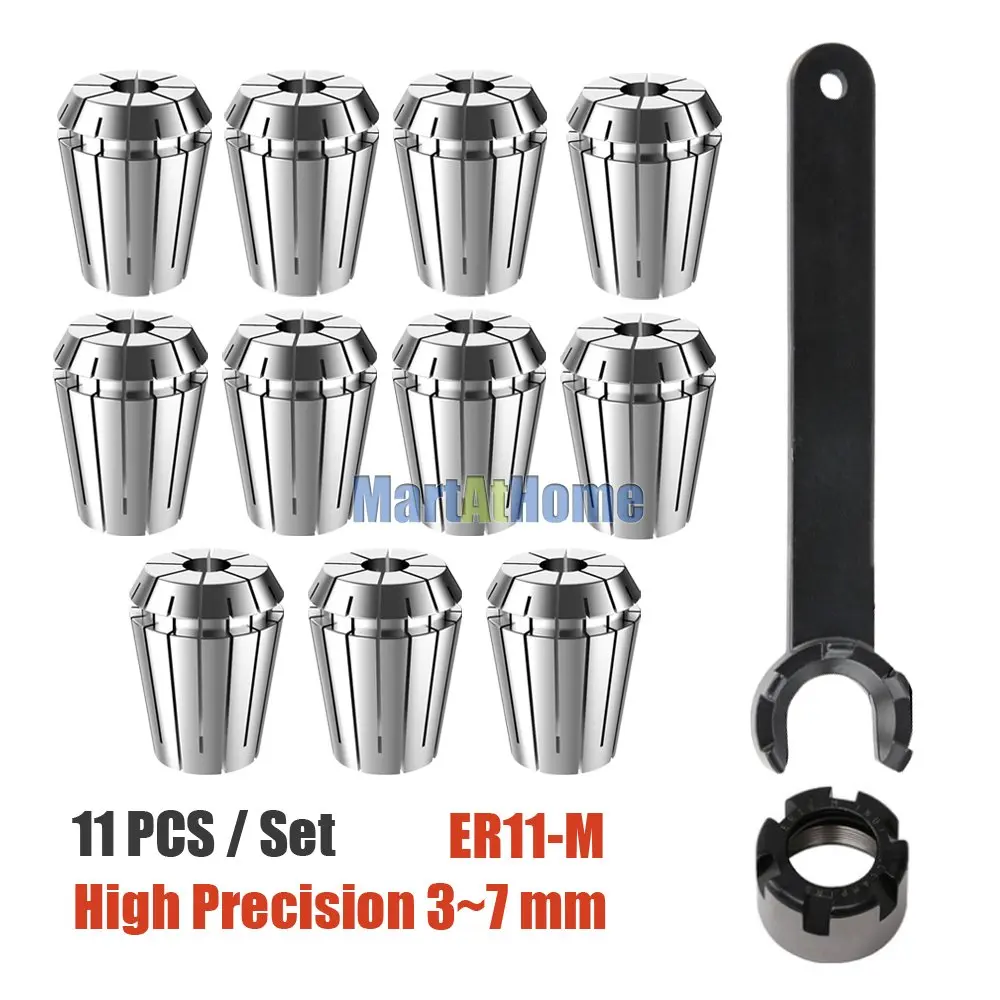 0.008 ER11 8mm Pince Mandrin ER Pinces à Ressort CNC Machine De Gravure Outils De Fraisage 0.5mm 0.8mm 1.2mm 1.6mm 4mm 6mm 1mm 2mm 2.5mm (Size : ER11-5mm