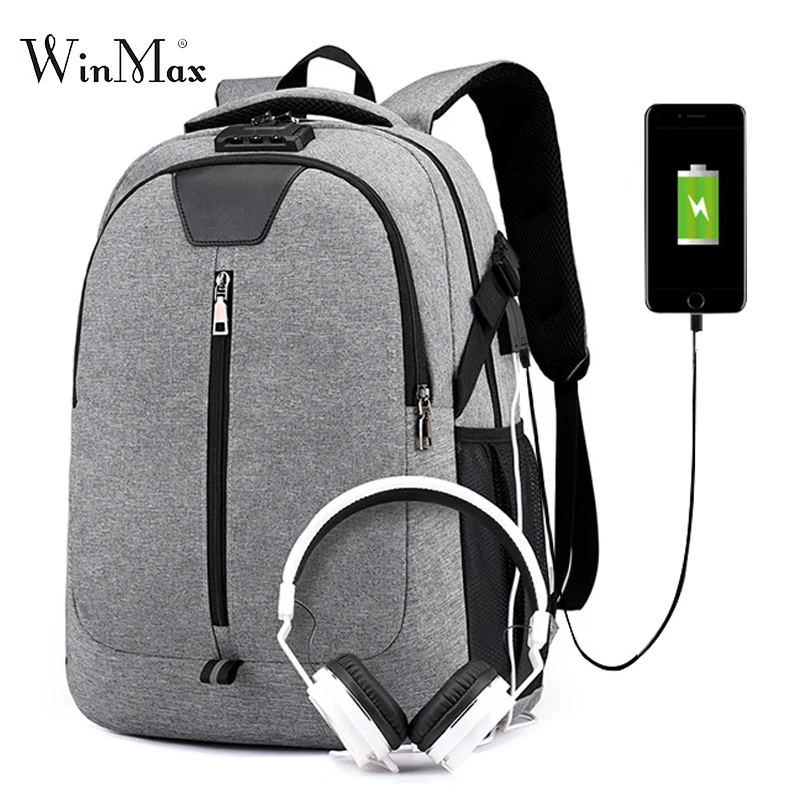 

Anti-theft Backpack For Men USB Laptop Backpacks Multifunction School Bags For Teenager Boys Bagpacks Male Travel Bag Dayback