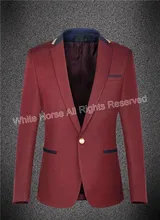 Costume Homme Burgundy Mens Blazer Slim Fit cappotto jacket blazer hombre male men suit jacket male jacket blazer masculino slim