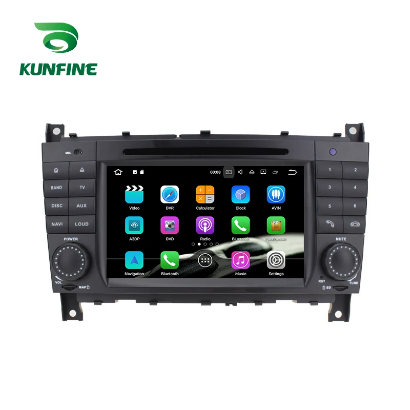 Android 9,0 Core PX6 A72 Ram 4G Rom 64G Автомобильный DVD gps мультимедийный плеер автомобильный стерео для Benz C-Class W203 2004-2007 радио головное устройство