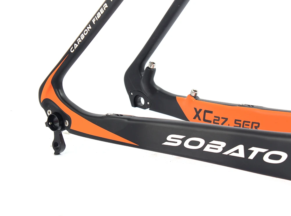 Excellent Light 1050g Carbon 27.5er Mountain RACING Frame UD Matte 17.5" MTB PF30 Bicycle Frameset 4
