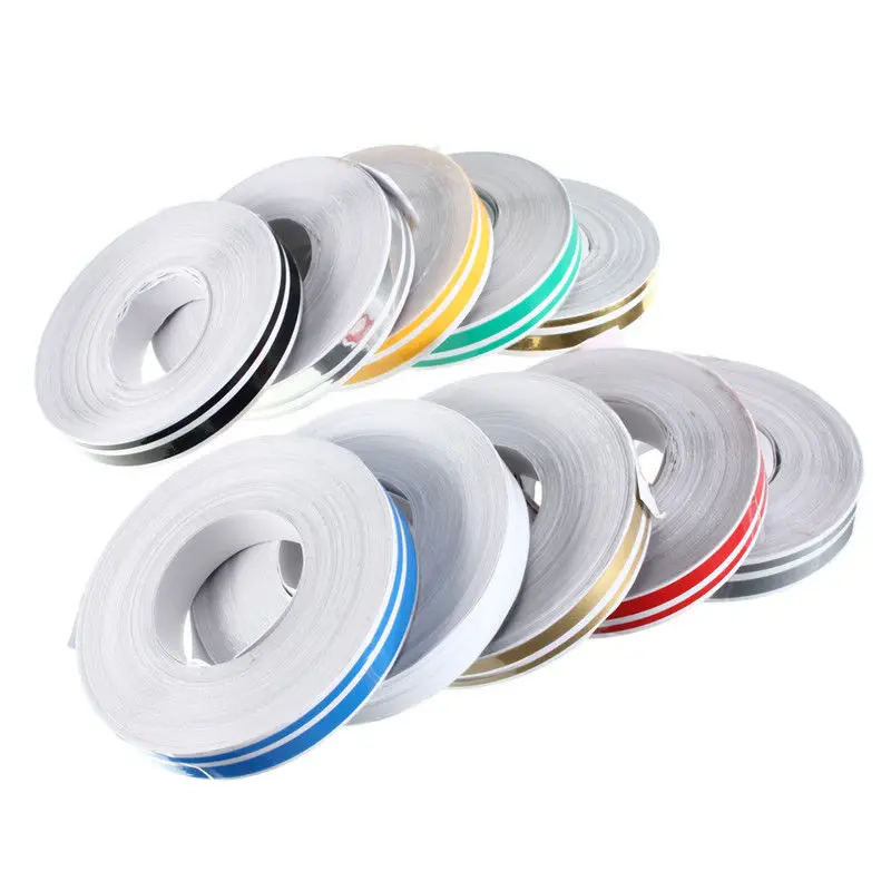 

EDFY-1 roll 12mm x 9.8m Double Pin Striping Stripe ABS Tape Decal Sticker Car 1/2 inch