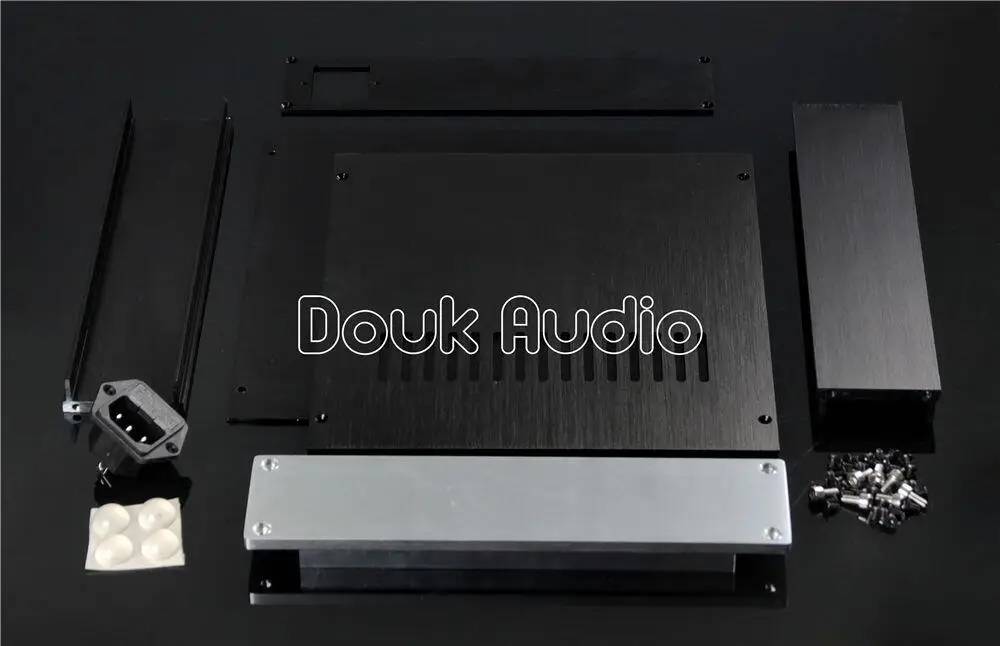 Douk аудио алюминиевый предусилитель чехол усилитель ЦАП шасси шкаф HiFi корпус