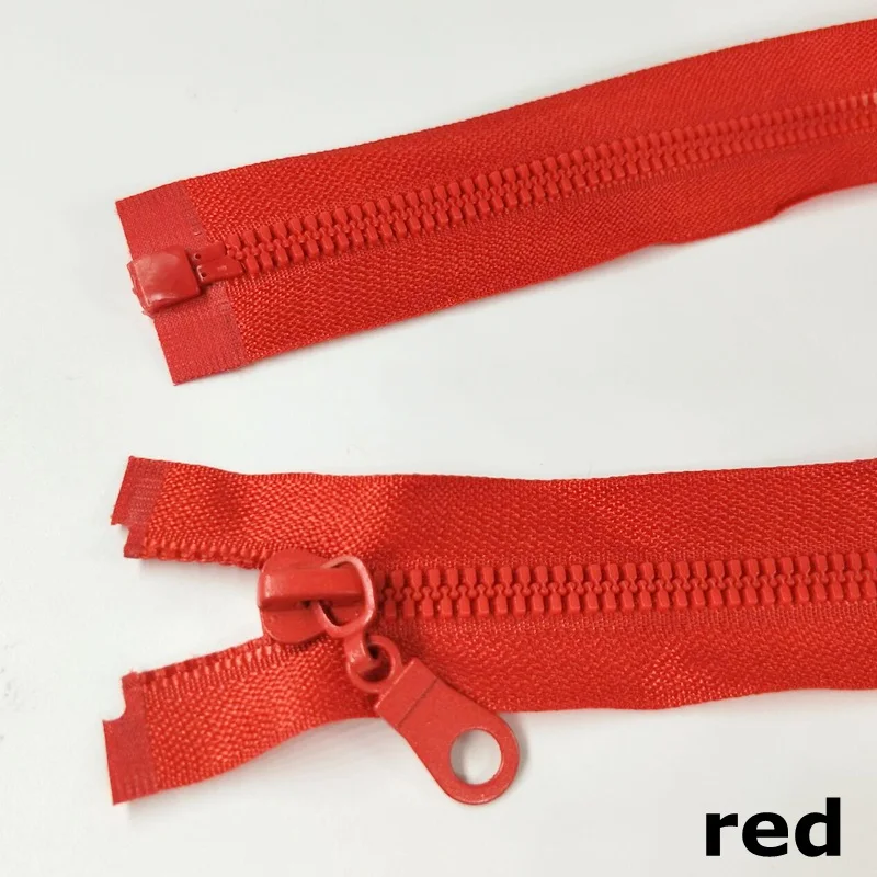 HL 5#70 см 1 шт/5 шт много цветов открытые полимерные молнии Одежда домашний текстиль Швейные аксессуары DIY ремесла - Цвет: red