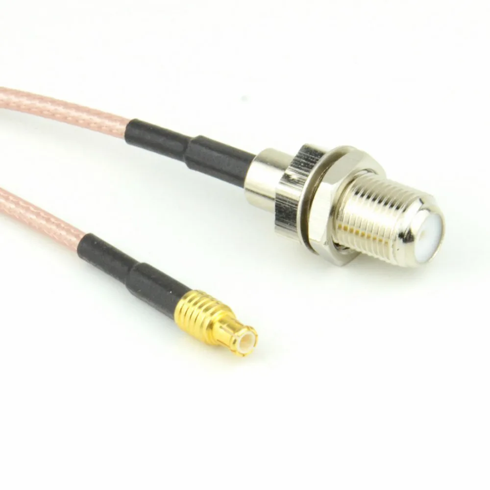 

F Female Jack to MCX Male Plug Straight Connector RG316/RG316D/RG178/RG174 Coaxial Cable RF Pigtial Adapter MCX Male to F Female