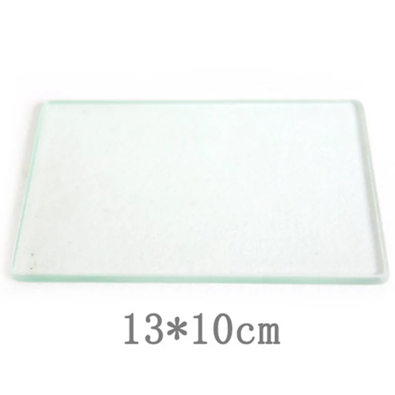 Leather Craft tools Tempered Glass Slicker Scraping plate for Leather Burnishing backing board Leathercraft