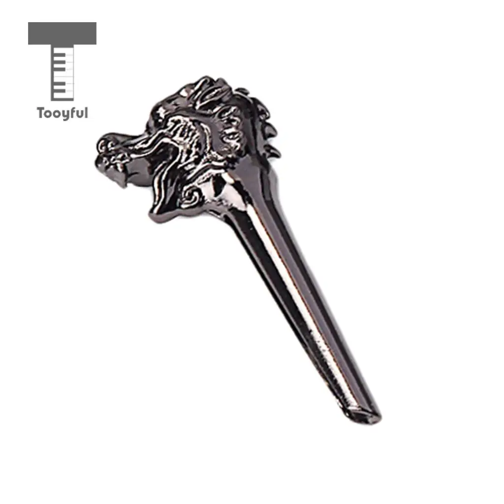 Tooyful Set of 6 Acoustic Bass Guitar/Mandolin Bridge Pins Replacement Parts black