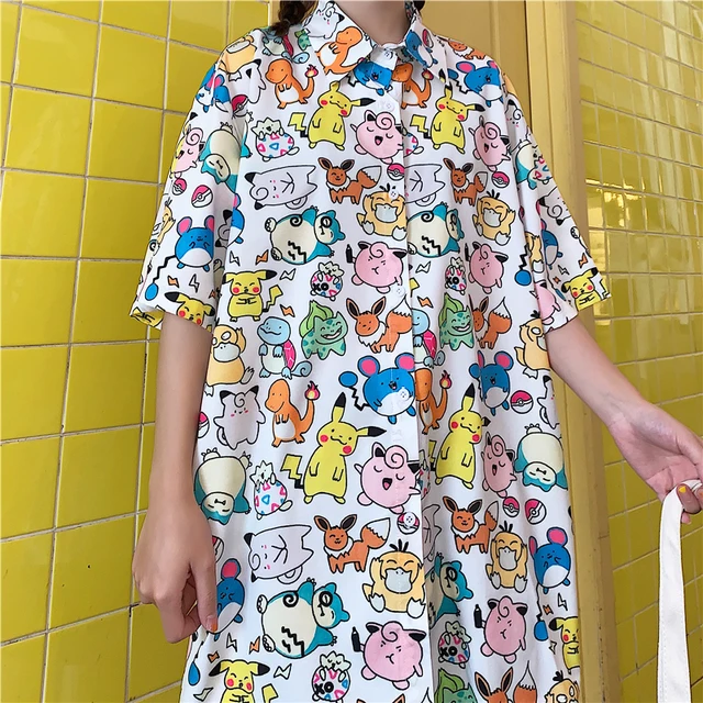 Long Harajuku Pokemon Shirt 3