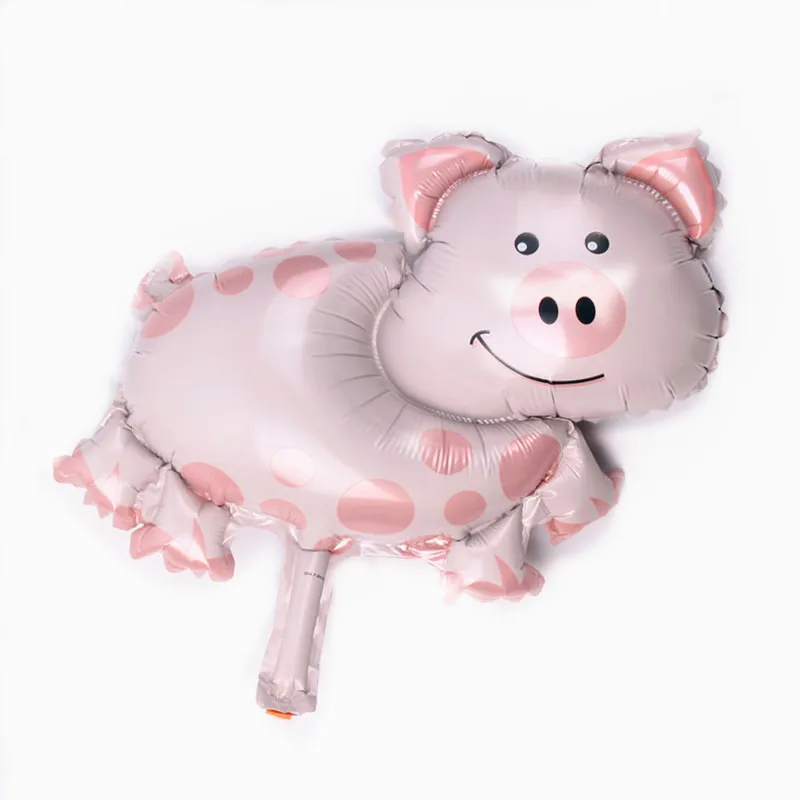 

XXPWJ Free Shipping mini pig aluminum balloon birthday party decoration high quality balloon wholesale B-023