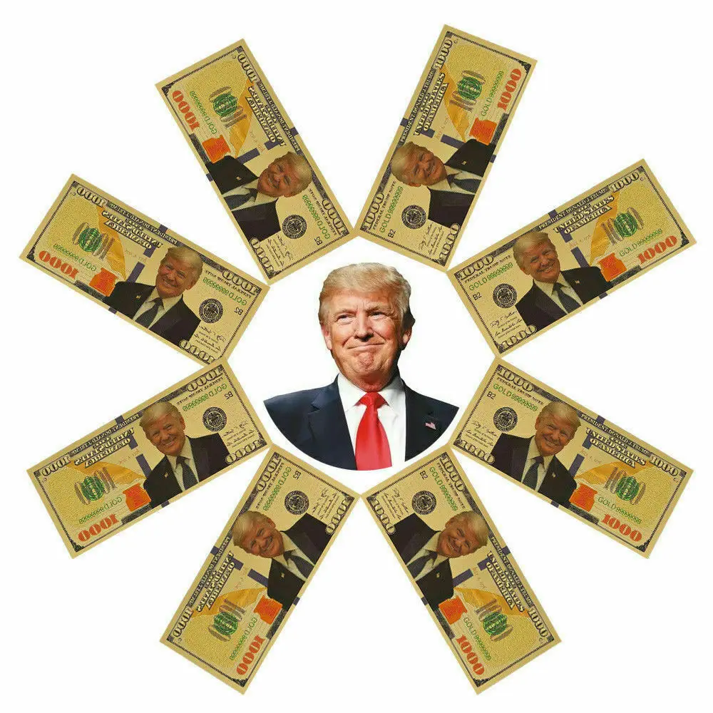 Оптовая продажа коллекции банкнот с изображением президента Дональда Трампа из