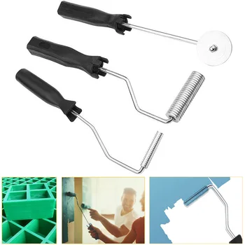 

3 Pcs Paddle Roller Kit Bubble Fiberglass Laminating for Mold Resin Composite Tub Repair TN99