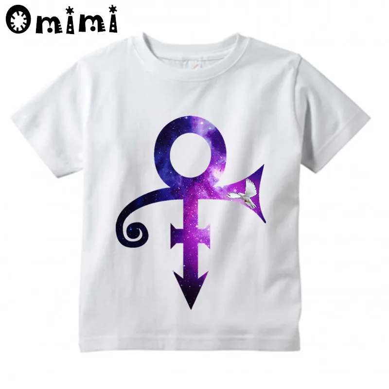 

Children Prince Purple Rain Design Tops Boys/Girls Casual T Shirt Kids Retro rock guitar tour Rogers Nelson RIP White T-Shirt