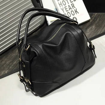 

20180New women bag European and American wind soft pure color PU leather handbag women messenger bags