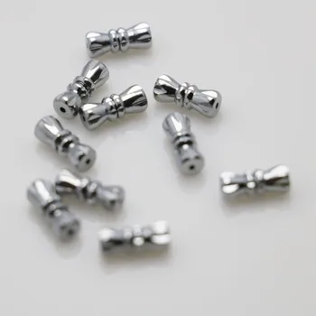 

10PCS Fittings for Accessory Metal Silver-plate Rotate beads 11*4mm Machining metal parts for Bracelet Necklace Jewelry Making