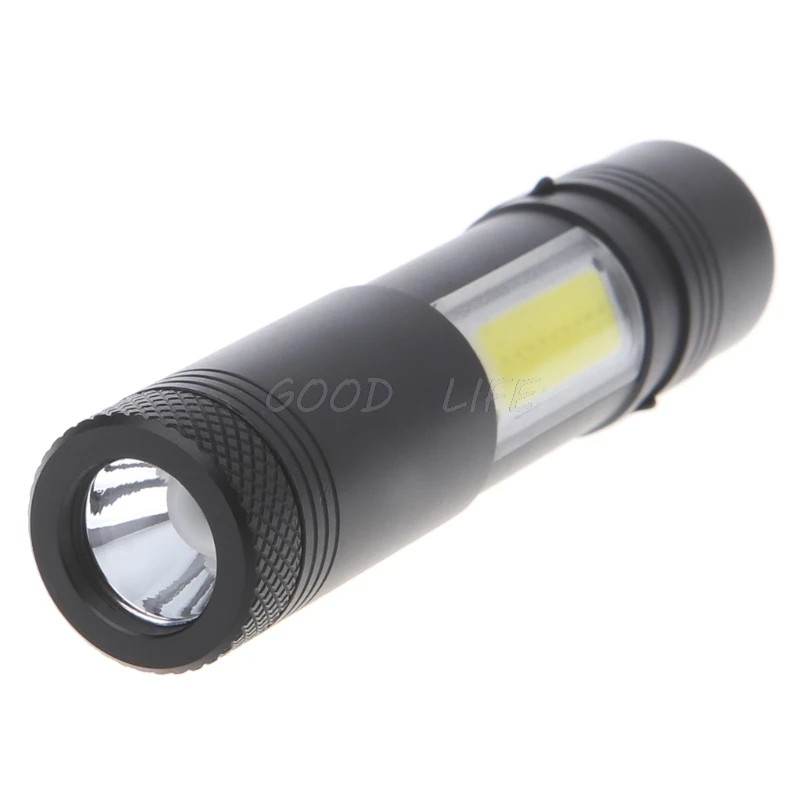 

12000 Lumen Mini Flashlight XPE+COB LED Torch Lamp Penlight AA/14500 4 Modes