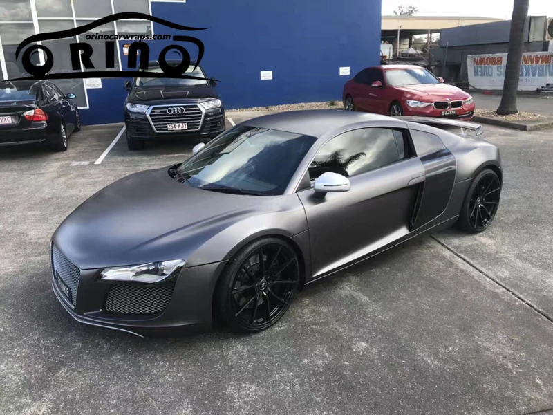 Anthrazit Dark Grau Matte Matt Metallic Chrome Auto Vinyl Wrap Aufkleber Film Mit Air Kanale Gunmetal Folie Abdeckt Car Stickers Aliexpress