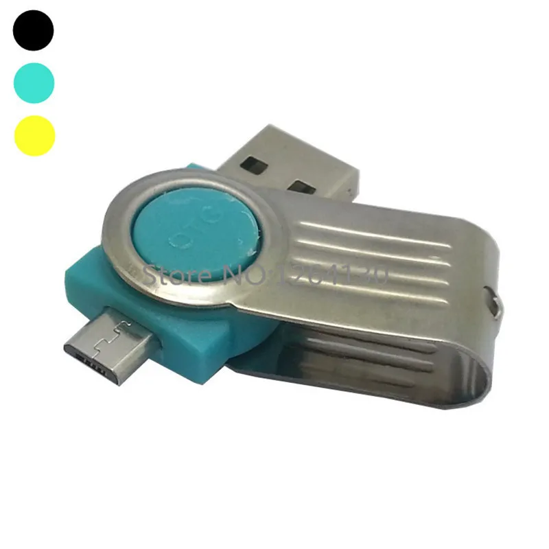 

Key Pendant 2 in 1 Micro SD TF OTG Card Reader Micro USB 2.0 Card Reader for PC and Phone