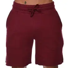 Мужские однотонные спортивные шорты для тренировок, бодибилдинг, для бега, повседневные шорты