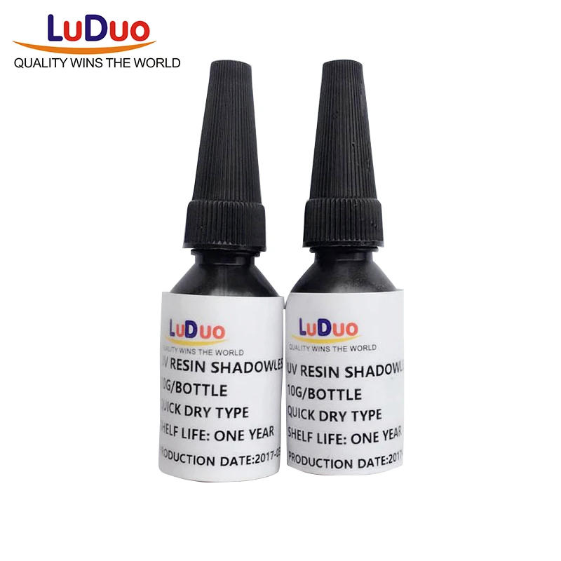 LUDUO 2 PC 10ML Ultraviolet UV Glue Transparent Crystal Crafts Glass