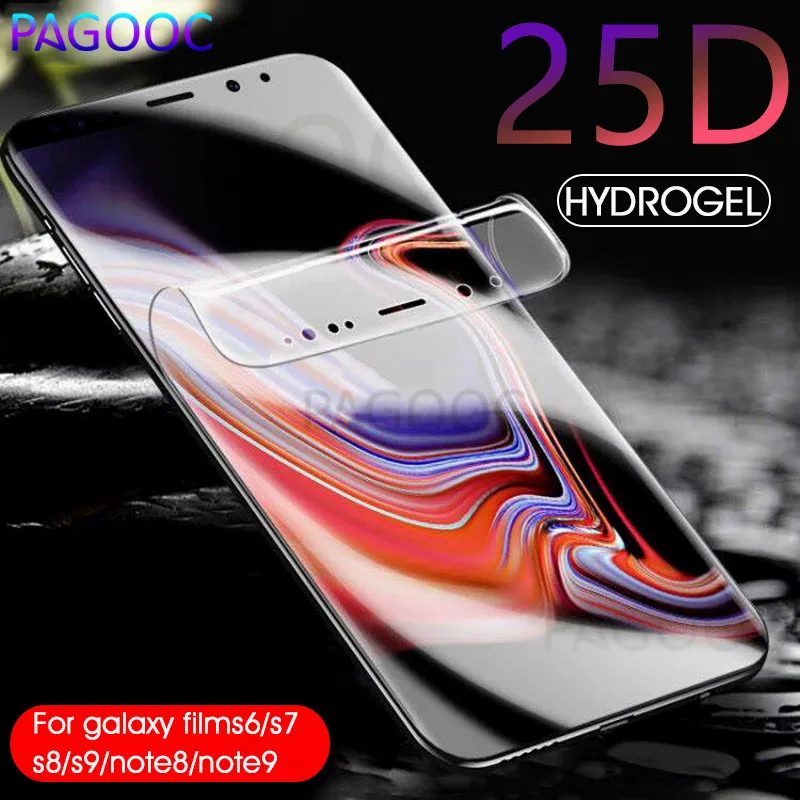 

25D Curved Edge Full Cover Screen Protector Film for Samsung Galaxy S7 S6 Edge S10E S8 S9 S10 Plus Protective Film Not Glass