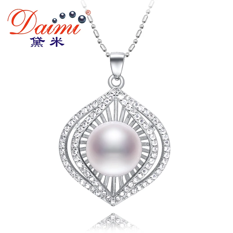 

DAIMI 12-13mm Natural White Pearl Luxulry Pendant Huge Pearl New Style Freshwater Pearl Pendant Necklace