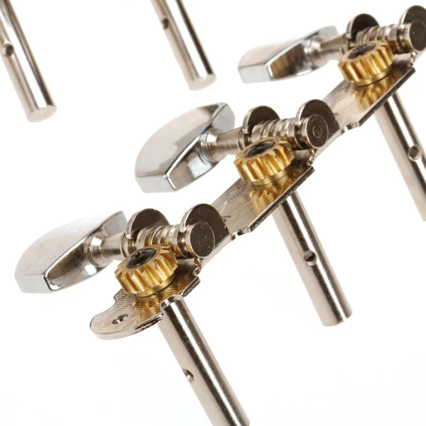 Durable Zinc Alloy Classical Guitars Tuning Pegs Machine Heads with Chrome Tip Luthier Supply Stringed Instruments Accessories