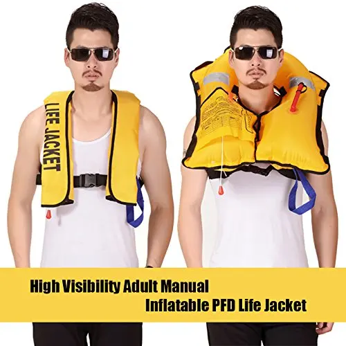 

Adult Automatic Manual Inflatable Life Jacket Sailing Boating Swimming Survival Vest