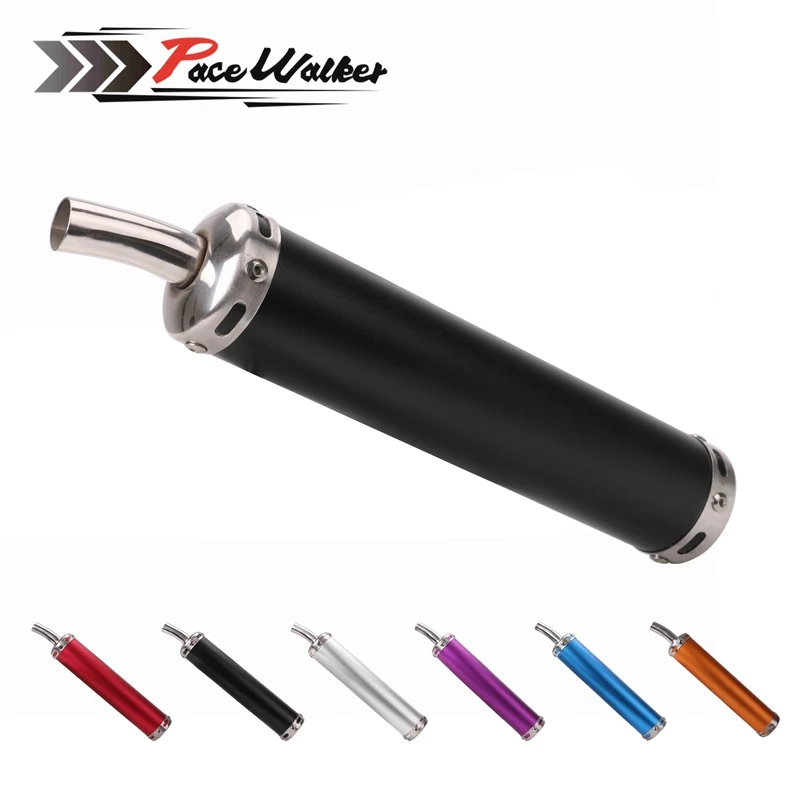 Universal metal 20MM Motorcycle Racing Black Exhaust Muffler Silence